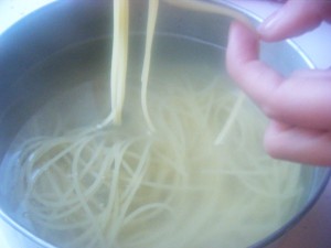 Spaghetti med blomkål